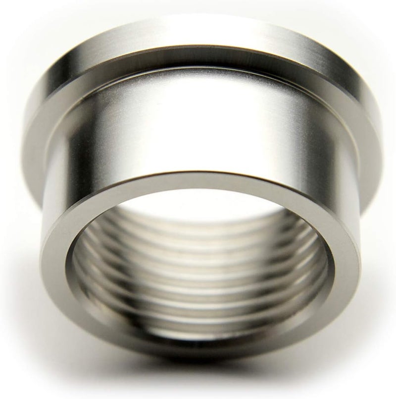 AdaptorMount G 1" (BSPP) Stainless Steel 304 Female Threaded Stepped Weld Bung Mounting Fitting (OD 1.5") with Top Head (OD 1.7") - Image 1